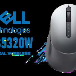 Dell MS5320W Multi-Device Optical Wireless Mouse / Dual-Mode 2.4GHz / Bluetooth 5.0 Seamless Connectivity / Microsoft Swift Pair Instant Pairing Easy