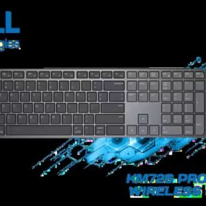Dell KM726 Pro 7 Slim Wireless Keyboard and Mouse Combo / Bluetooth RF Wireless Connectivity Hassle-Free / Optical LED Smooth Movement Performance /