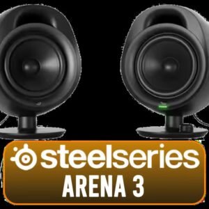 SteelSeries Arena 3 2.0 Desktop Gaming Speakers / 4-Inch Crystal-Clear Driver Design / 10-Band Parametric EQ Sonar / Spatial Audio Surround