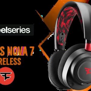 SteelSeries Arctis Nova 7 Wireless Multi-Platform Gaming Headset / Faze Clan Edition / Dual Wireless 2.4 GHz & Bluetooth / 38 HR Fast Charge Battery