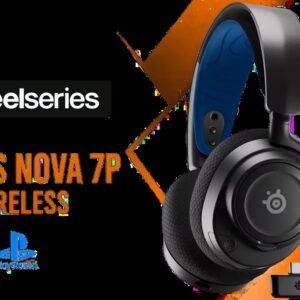 SteelSeries Arctis Nova 7P Wireless Multi-Platform Gaming & Mobile Headset / Simultaneous Wireless 2.4GHz & Simultaneous Bluetooth / 38Hr Battery /