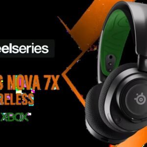 SteelSeries Arctis Nova 7X Wireless Multi-Platform Gaming & Mobile Headset / Nova Acoustic System / Simultaneous Wireless 2.4GHz + Bluetooth / 38Hr