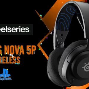 SteelSeries Arctis Nova 5P Wireless Multi-System Gaming Headset / Neodymium Magnetic Drivers / 100+ Audio Presets / 60 HR Battery / 2.4GHz or BT /