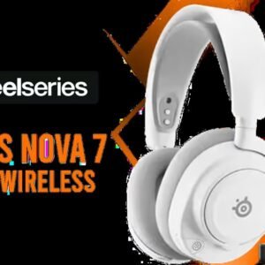 SteelSeries Arctis Nova 7 Gen 2 Wireless Gaming Headset - White / Game-Specific Footstep Audio Presets / Simultaneous 2.4GHz And Bluetooth Audio /