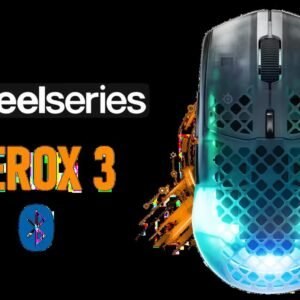 SteelSeries Aerox 3 Wireless Gen 2 Gaming Mouse - Shadow / TrueMove 26K Sensor 26,000 DPI / 4K Wireless Polling / 68g / 2.4GHz + Bluetooth / IP54 /