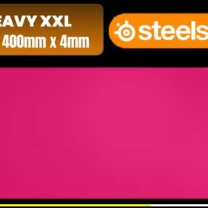 SteelSeries QcK Heavy XXL Gaming Mousepad - Magenta / 900x400mm / 4mm Thick / Micro-Woven Cloth / Non-Slip Rubber Base / Low and High DPI Tracking /