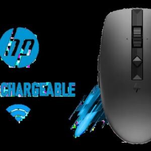 HP 710 Rechargeable Silent Mouse / 6 programmable buttons/90-day Rechargeable Battery Life Track-On Glass Sensor(Black) / 6E6F2AA-SN