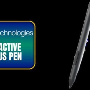 Dell Pro Active Stylus Pen - Black / 4096 Pressure Levels Precise Shading Detail / Tilt Feature Cone Nib Natural / Paper-Like Writing Experience