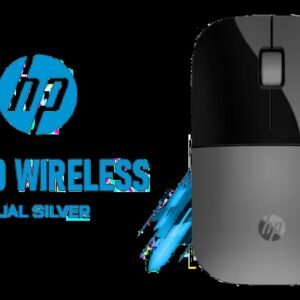HP Z3700 Dual Silver Mouse, Bluetooth 5.0, USB-A dongle, 2.4 GHz Wireless Connection, Multi-Surface Tracking, Silent clicks, Up to 1600 dpi, 16-Month