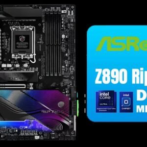 ASRock Phantom Gaming Z890 Riptide Intel Motherboard / ATX Form Factor / Supports Intel® Core™ Ultra Processors (Series 2) / LGA 1851 CPU Socket / 4x