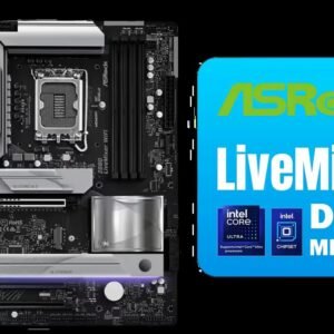 ASRock Z890 LiveMixer WiFi Intel Motherboard / ATX Form Factor / Supports Intel® Core™ Ultra Processors (Series 2) / LGA 1851 CPU Socket / 4x DDR5