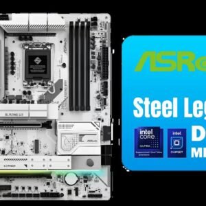 ASRock Z890 Steel Legend WiFi Intel Motherboard / ATX Form Factor / Supports Intel® Core™ Ultra Processors (Series 2) / LGA 1851 CPU Socket / 4x DDR5
