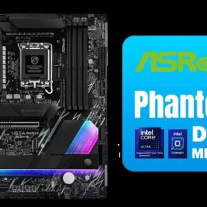 ASRock Phantom Gaming Z890 Lightning WiFi Intel Motherboard / ATX Form Factor / Supports Intel® Core™ Ultra Processors (Series 2) / LGA 1851 CPU