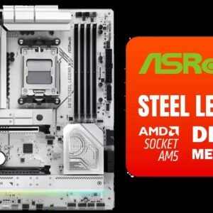 ASRock X870 Steel Legend WIFI AMD Ryzen Motherboard / Supports AMD Socket AM5 Ryzen™ 9000, 8000 and 7000 Series Processors / AMD X870 Chipset / USB4