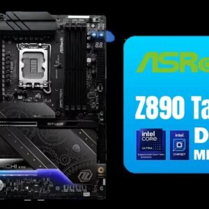 ASRock Z890 Taichi WiFi Intel Motherboard / ATX Form Factor / Supports Intel® Core™ Ultra Processors (Series 2) / LGA 1851 CPU Socket / 4x DDR5 DIMM