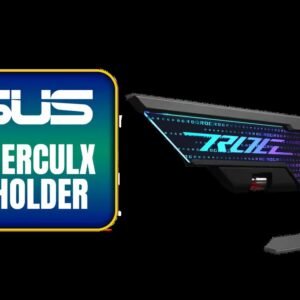 ASUS ROG Herculx Graphics Card Holder / RTX 40 Series Card Support Protect / Adjustable Height 72-128mm Flexible / Easy Toolless Setup Removal / No