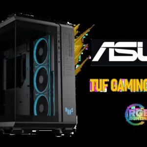 ASUS TUF Gaming GT502 Horizon ATX Mid-Tower PC Case (Boundless Panoramic Design, Dual-Chamber, Independent CPU and GPU Cooling Zones, Tool-Free Side