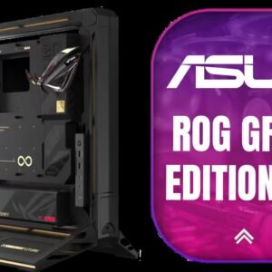 ASUS ROG GR20 Edition 20 Open-Frame EATX Mid-Tower Gaming PC Case, with 4mm Aluminium-Alloy Frame, Three Placement Modes, Support for GPUs up to