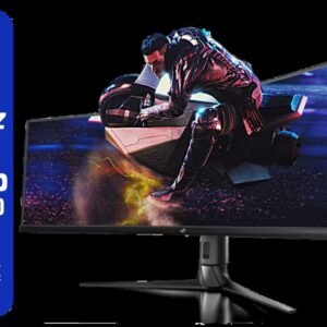 ASUS ROG STRIX XG49V Curved Gaming monitor / 49\" DFHD (3840x1080) VA Display / Up to 144Hz Refresh Rate / 1800R Curvature / AMD FreeSync Pro