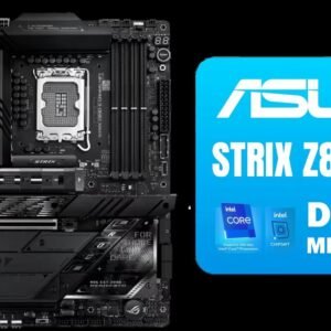 ASUS ROG Strix Z890-E Gaming WiFi Intel Z890 LGA 1851 ATX Motherboard, Advanced AI PC-Ready, 18+2+1+2 Stages, DDR5, WiFi 7, 7X M.2, Thunderbolt 4,