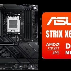 ASUS ROG STRIX X870-F GAMING WIFI AMD X870 AM5 DDR5 8000 DP HDMI 2xUSB4 4x M2 USB3.2 WiFi 7 + BT AURA RGB 5Gbit LAN ATX 16+2+2 Power Stages, Dual