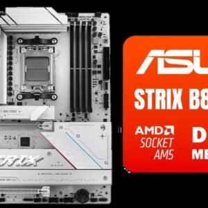 ASUS ROG Strix B850-A Gaming WiFi AMD AM5 B850 ATX Motherboard 14+2+2 Power Stages, DDR5 AEMP, 2.5G LAN, WiFi 7 with Q-Antenna, 4X M.2, PCIe 5.0, USB