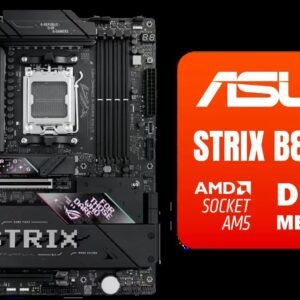 ASUS ROG Strix B850-E Gaming WiFi AMD AM5 B850 ATX Motherboard 16+2+2 Stages, Dynamic OC, Core Flex,DDR5 w/AEMP, WiFi 7, 5X M.2, 5G LAN, PCIe