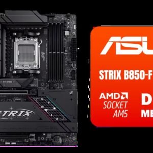 ASUS ROG STRIX B850-F GAMING WIFI ATX AMD Motherboard / Wi-Fi 7 Up to 2.9Gbps / Dual PCIe 5.0 M.2 Slots / SupremeFX 120dB SNR Audio / USB-C 20Gbps