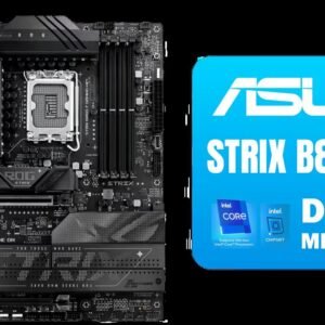 ASUS ROG Strix B860-F Gaming WiFi ATX motherboard, Advanced AI PC-ready, 16+1+2+1 power stages, DDR5 slots, PCIe 5.0, four M.2 slots, WiFi 7, Aura