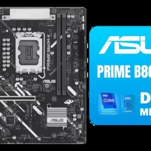ASUS Prime B860M-K Motherboard / Intel Core Ultra Series 2 Ready / DDR5 Up To 8800MT/s OC / Dual M.2 PCIe 4.0 NVMe Slots / 2.5Gb Ethernet Realtek LAN