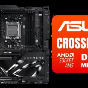 ASUS ROG Crosshair X870E Extreme AMD X870E AM5 E-ATX Gaming Motherboard - 20+2+2 Power Stages, DDR5, PCIe 5.0, 5X M.2, 5G & 10G LAN, Wi-Fi 7, USB4