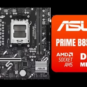 ASUS PRIME B850M-F WIFI AMD AM5 B850 Motherboard / AMD Ryzen 9000 8000 7000 Ready / PCIe 5.0 x16 And M.2 Slots / High-Speed DDR5 Memory Support /