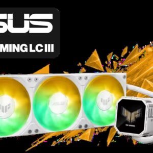 ASUS TUF Gaming LC III 360 ARGB LCD All-in-One CPU liquid cooler - White Edition / 2.8\" IPS LCD Screen / Pre-Installed Integrated Fans /
