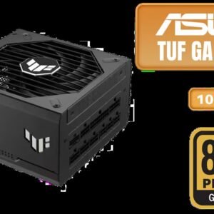 TUF Gaming 1000W Gold 1000 Watt Power Supply - Black / ATX 3.0 Compatible / Fully Modular / 80+ Gold Certified / Military-grade Components / Dual