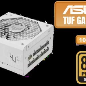TUF Gaming 1000W Gold 1000 Watt Power Supply - White / ATX 3.0 Compatible / Fully Modular / 80+ Gold Certified / Military-grade Components / Dual