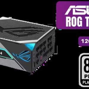 ASUS ROG Thor 1200W Platinum III Power Supply - Black / 80 Plus Platinum Certified / ATX 3.1 & PCIe Gen 5.1 Compatible / GaN MOSFET / GPU-First