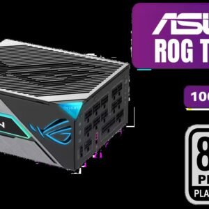 ASUS ROG Thor 1000W Platinum III Power Supply / ATX 3.1 80 PLUS Platinum Certified / GPU-First Voltage Sensing 45% Enhanced / Magnetic OLED Real-Time
