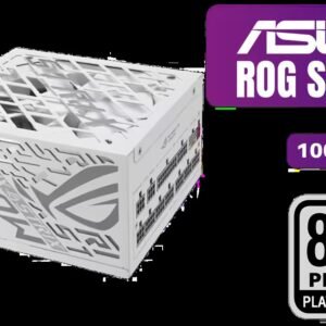 ASUS ROG Strix 1000W Platinum Power Supply - White / 80+ Platinum / ATX 3.1 Compatible / PCIe 5.1 Ready / GaN MOSFET / Intelligent Voltage Stabilizer