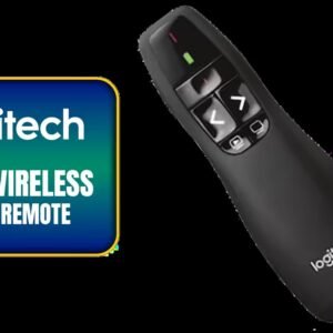 Logitech R400 Wireless Laser Presentation Remote / Class: 2 laser / 2.4 GHz wireless / Operating Distance at Approx. 15 m