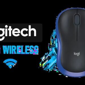 Logitech M185 Wireless Mouse - Blue / 2.4GHz Plug-And-Forget Nano Receiver / 12-Month Battery Life Included / 3-Year Limited Hardware Warranty /