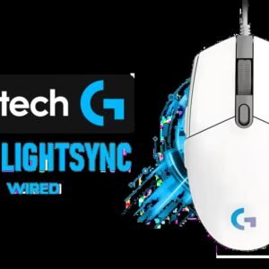 Logitech G102 Lightsync RGB Gaming Mouse - White / 8,000 DPI Gaming-grade Sensor / Fully Customisable LIGHTSYNC RGB / 6 Programmable Buttons / Metal