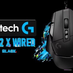 Logitech G502 X Wired Gaming Mouse - Black / LIGHTFORCE Hybrid Optical-Mechanical Switches / HERO 25K Sub-Micron Sensor / 89g Lightweight Exoskeleton