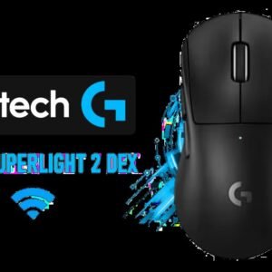 Logitech G Pro X Superlight 2 DEX Wireless Gaming Mouse - Black / HERO 2 Optical Sensor Up to 44K DPI / LIGHTSPEED Wireless Technology / Up to 8 kHz