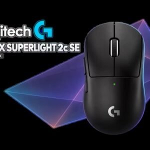 Logitech G PRO X SUPERLIGHT 2c SE Wireless Gaming Mouse - Black / HERO 2 44K DPI Sensor / LIGHTFORCE Switches / 53g / 88-Hour Battery / LIGHTSPEED