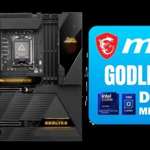 MSI MEG Z890 GODLIKE, E-ATX - Supports Intel Core Ultra Processors (Series 2), LGA 1851 - Dynamic Dashboard III, EZ Slide M.2, DDR5 (9200+ MT/s OC),