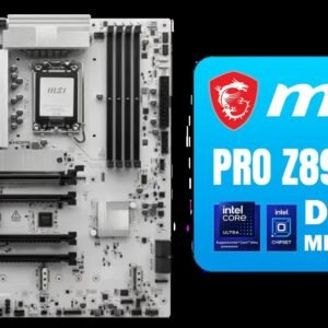 MSI PRO Z890-S Wi-Fi Intel Motherboard - White / ATX Motherboard / Supports Intel Core Ultra Processors (Series 2) / LGA 1851 Socket / 4x DDR5 UDIMM