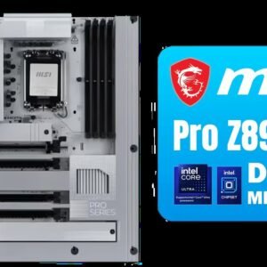 MSI Pro Z890-S WIFI PZ Intel Motherboard / Supports Intel Core Ultra (Series 2) / Dual Channel DDR5 8800+ MT/s (OC) / 12 P-PAK Power System /