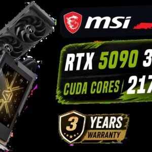 MSI GeForce RTX 5090 32G Lightning Z Graphics Card / 21760 Cuda Cores / 32GB GDDR7 / 512-bit Memory Bus / PCI Express Gen 5 x16 / DirectX12 Ultimate