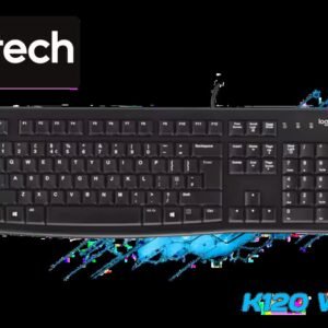 Logitech K120 Wired Keyboard / Full-Size USB Plug-And-Play / 10-Key Numpad Deep-Profile Keys / Spill-Resistant Durable Construction / 10 Million