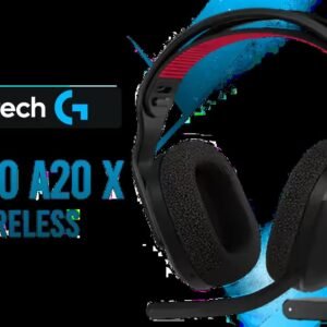 LOGITECH G ASTRO A20 X Wireless Gaming Headset - Black / LIGHTSPEED 2.4GHz Wireless + Bluetooth 5.3 / PLAYSYNC AUDIO Dual-System Support / 40mm
